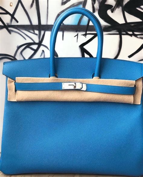 Hermès Bleu Zanzibar Epsom Birkin 35cm Palladium Hardware 